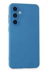 Newface Samsung Galaxy S24 Kılıf Nano içi Kadife Silikon - Mavi