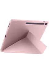 Newface iPad Pro 13 (2024) Kılıf Kalemlikli Hugo Tablet Kılıfı - Rose Gold