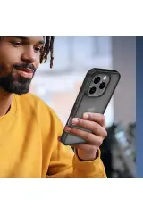 Newface iPhone 16 Pro Kılıf Elegant Kapak - Lacivert