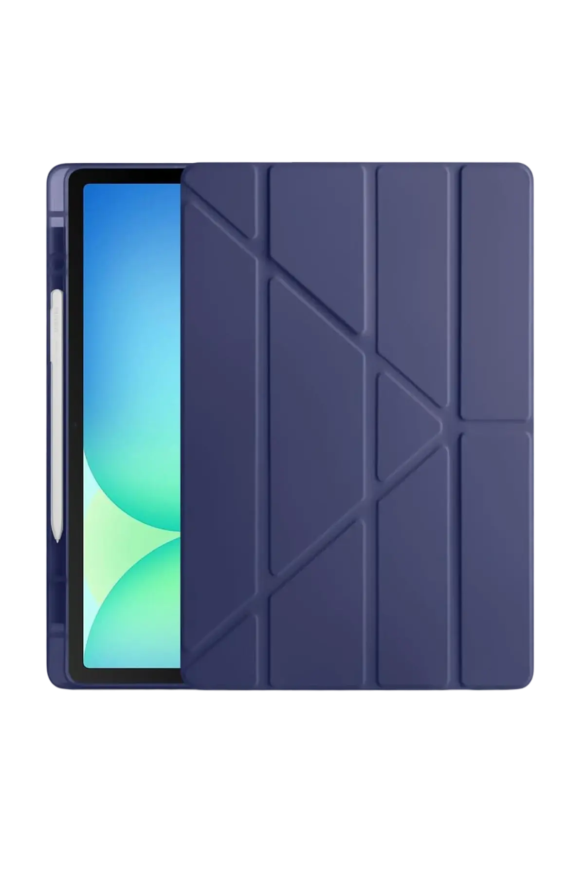 Newface iPad Pro 13 (2024) Kılıf Kalemlikli Hugo Tablet Kılıfı - Lacivert