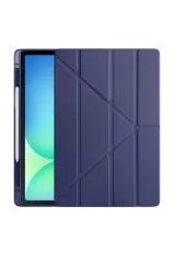 Newface iPad Pro 13 (2024) Kılıf Kalemlikli Hugo Tablet Kılıfı - Lacivert