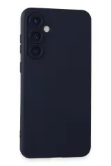 Newface Samsung Galaxy S24 Kılıf Nano içi Kadife Silikon - Lacivert