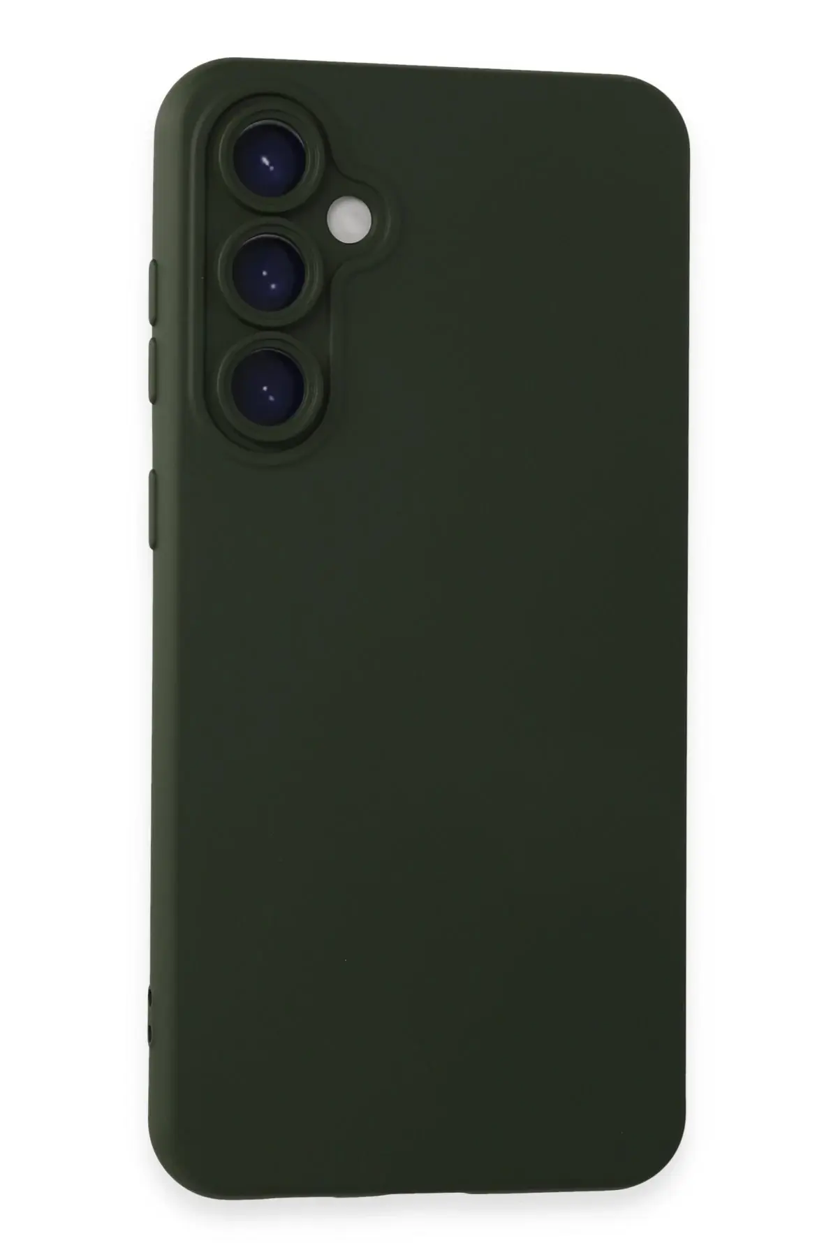 Newface Samsung Galaxy S24 Kılıf Nano içi Kadife Silikon - Koyu Yeşil