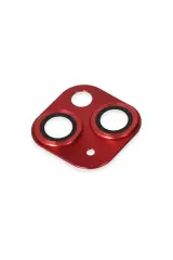 Newface iPhone 13 Pers Alüminyum Kamera Lens - Kırmızı