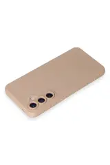 Newface Samsung Galaxy S24 Kılıf Nano içi Kadife Silikon - Pudra