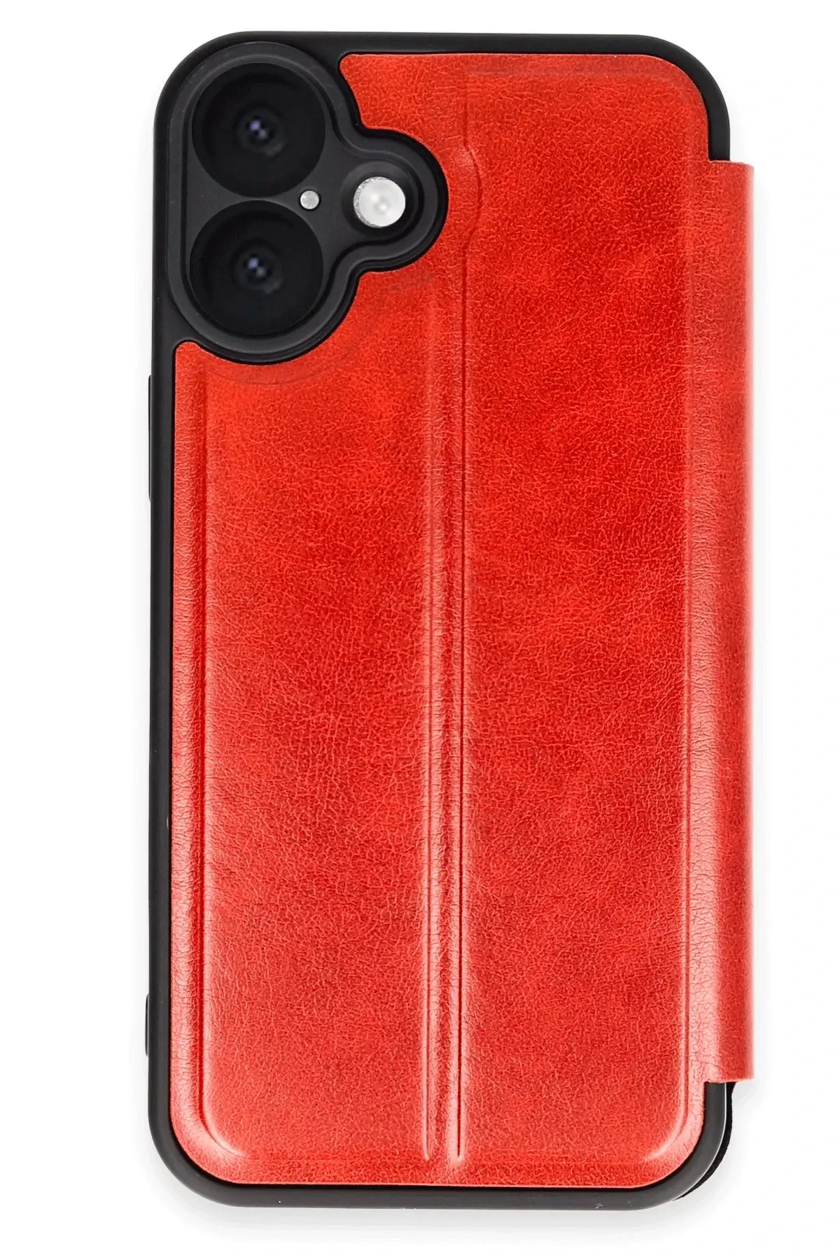 Newface iPhone 16 Kılıf Flip Cover - Kırmızı