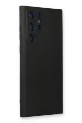 Newface Samsung Galaxy S24 Ultra Kılıf Nano içi Kadife Silikon - Siyah