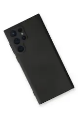 Newface Samsung Galaxy S24 Ultra Kılıf Nano içi Kadife Silikon - Siyah