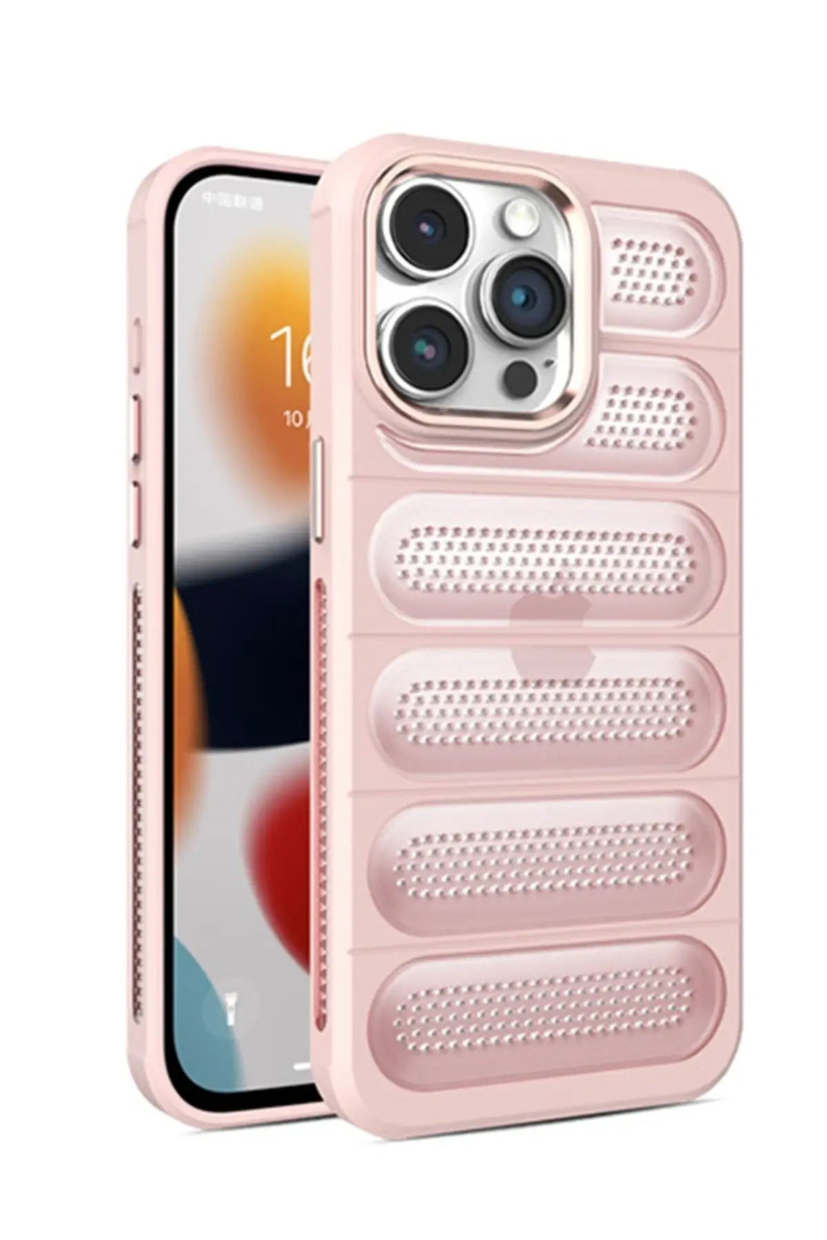 Newface iPhone 15 Pro Max Kılıf Airmax Silikon Kapak - Pembe