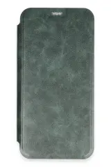 Newface iPhone 16 Plus Kılıf Flip Cover - Koyu Yeşil