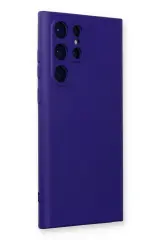 Newface Samsung Galaxy S24 Ultra Kılıf Nano içi Kadife Silikon - Mor