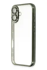 Newface iPhone 16 Plus Kılıf Razer Lensli Silikon - Yeşil