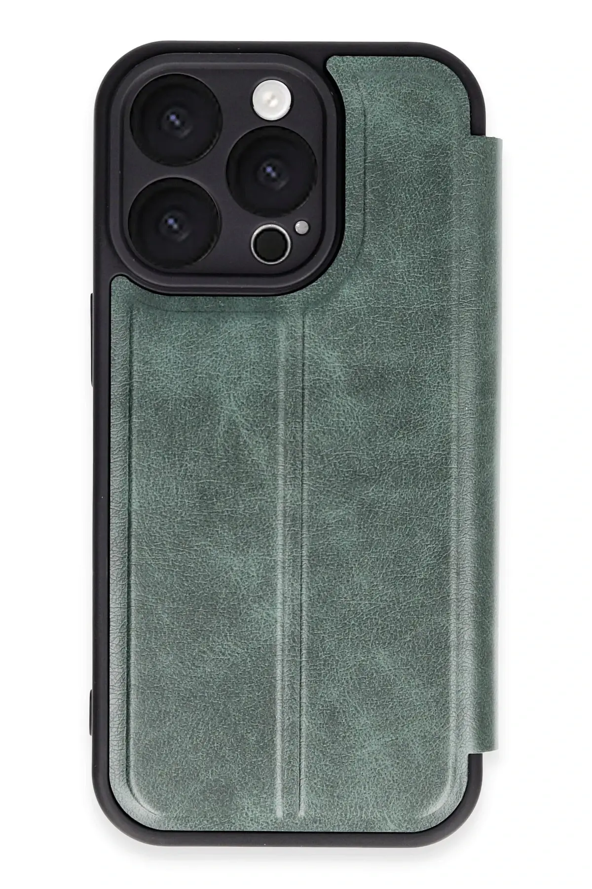 Newface iPhone 16 Pro Kılıf Flip Cover - Koyu Yeşil