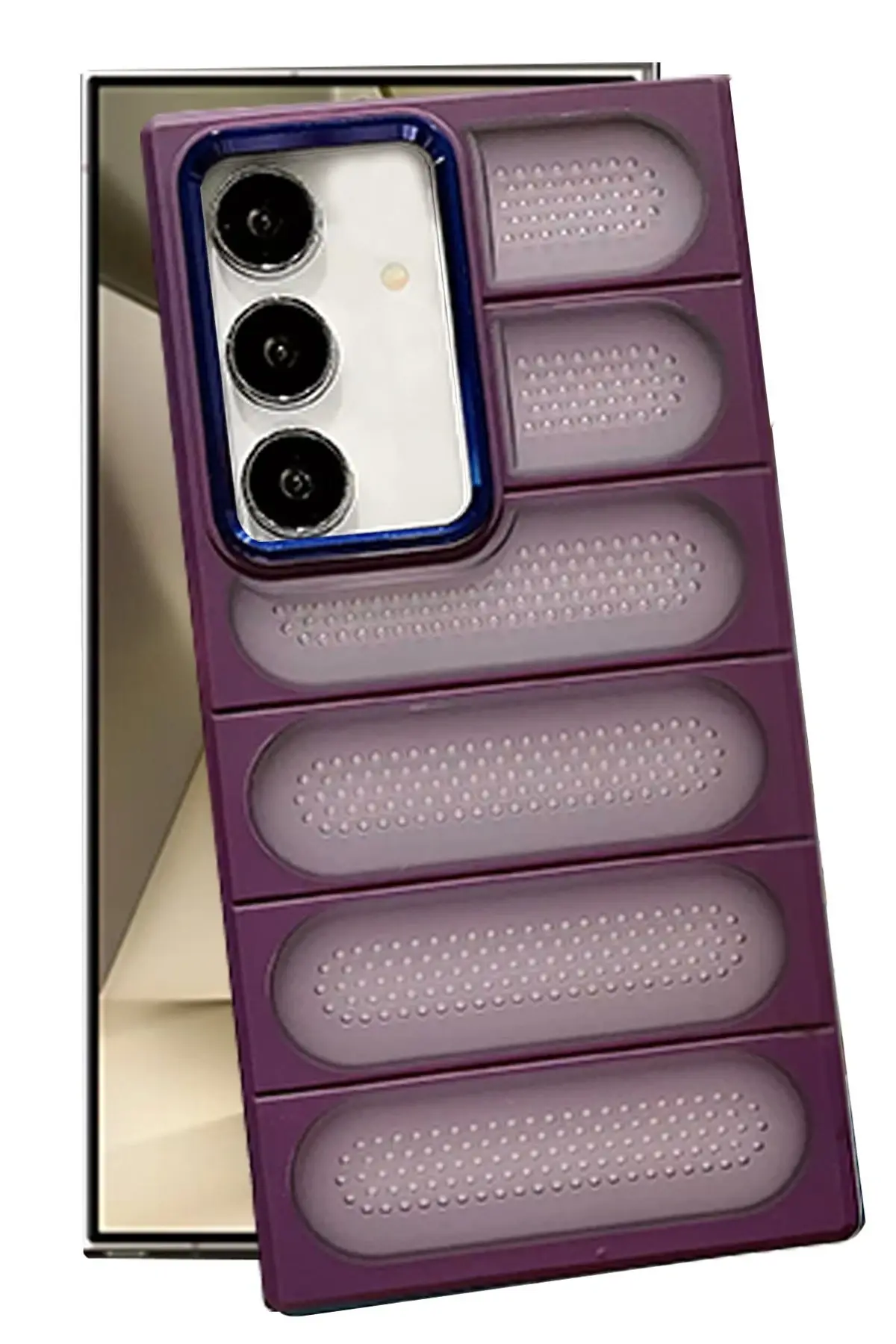 Newface Samsung Galaxy S24 Kılıf Airmax Silikon Kapak - Derin Mor