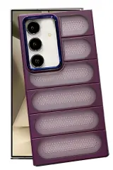 Newface Samsung Galaxy S24 Kılıf Airmax Silikon Kapak - Derin Mor