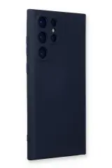 Newface Samsung Galaxy S24 Ultra Kılıf Nano içi Kadife Silikon - Lacivert