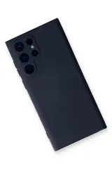 Newface Samsung Galaxy S24 Ultra Kılıf Nano içi Kadife Silikon - Lacivert