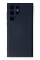 Newface Samsung Galaxy S24 Ultra Kılıf Nano içi Kadife Silikon - Lacivert