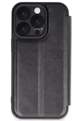 Newface iPhone 16 Pro Max Kılıf Flip Cover - Siyah
