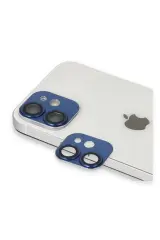 Newface iPhone 11 Pers Alüminyum Kamera Lens - Lacivert