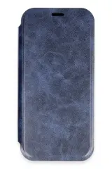 Newface iPhone 16 Pro Max Kılıf Flip Cover - Lacivert