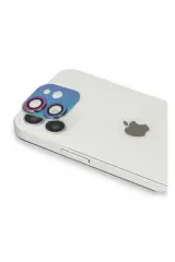 Newface iPhone 11 Pers Alüminyum Kamera Lens - Rainbow