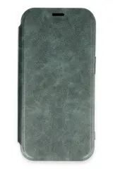 Newface iPhone 16 Pro Max Kılıf Flip Cover - Koyu Yeşil