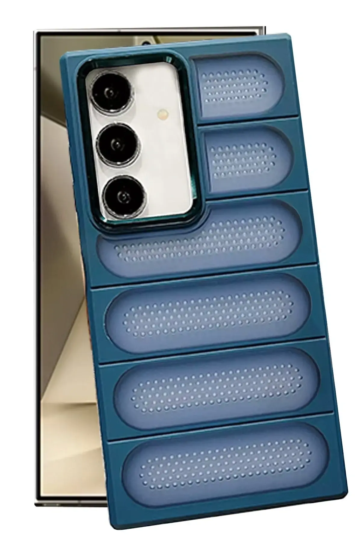 Newface Samsung Galaxy S24 Plus Kılıf Airmax Silikon Kapak - Lacivert