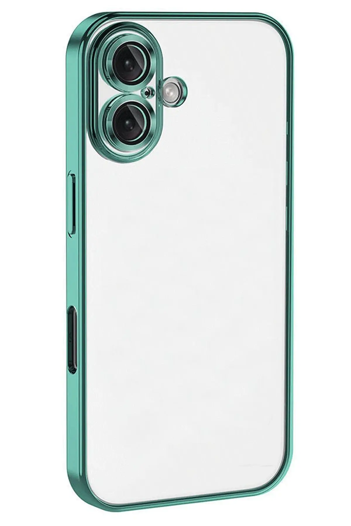 Newface iPhone 16 Plus Kılıf Razer Lensli Silikon - Turkuaz