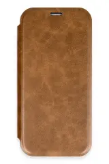 Newface iPhone 16 Pro Max Kılıf Flip Cover - Taba