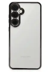 Newface Samsung Galaxy S24 FE Kılıf Razer Lensli Silikon - Siyah