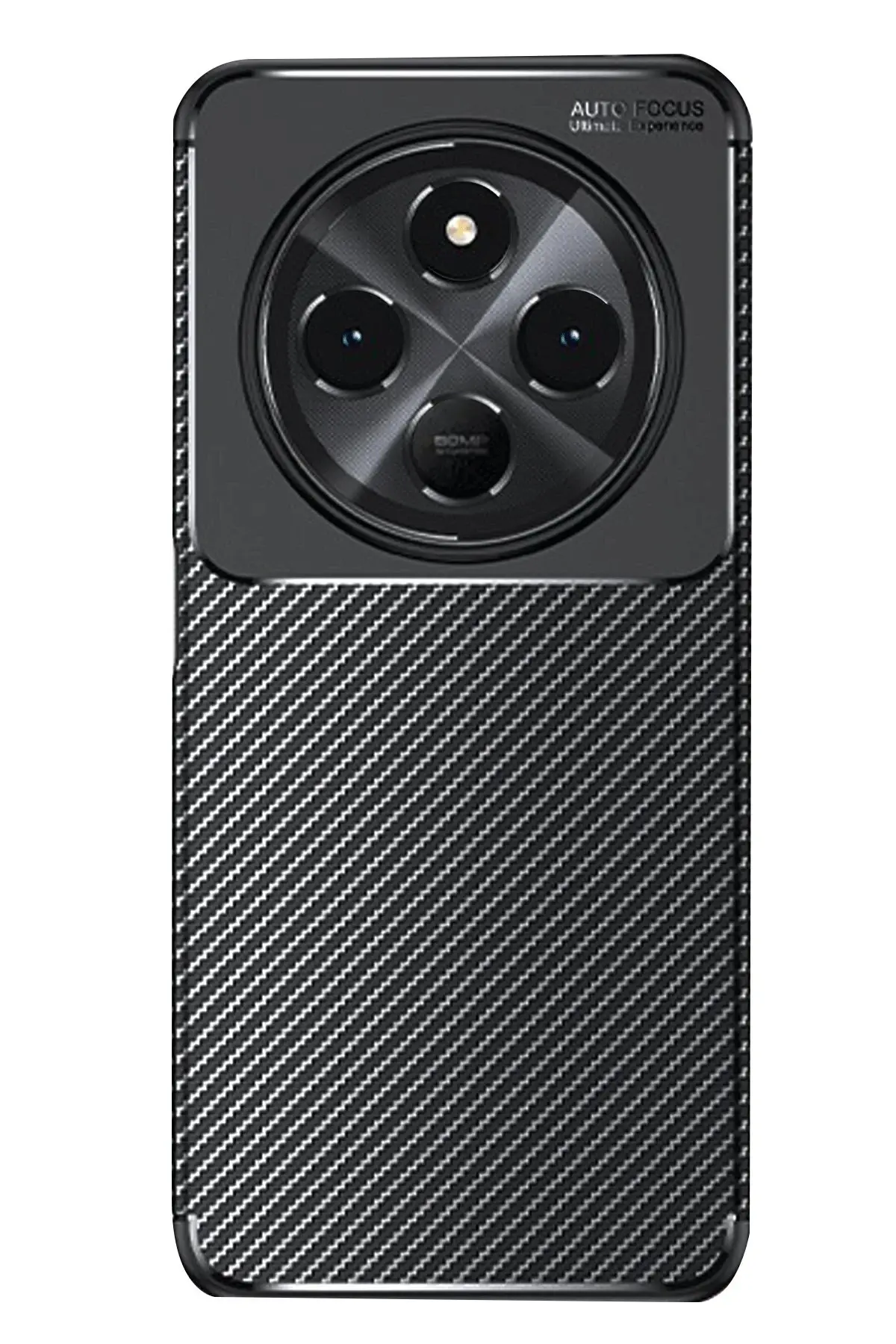 Newface Xiaomi Redmi 14C Kılıf Auto Focus Karbon Kapak - Siyah