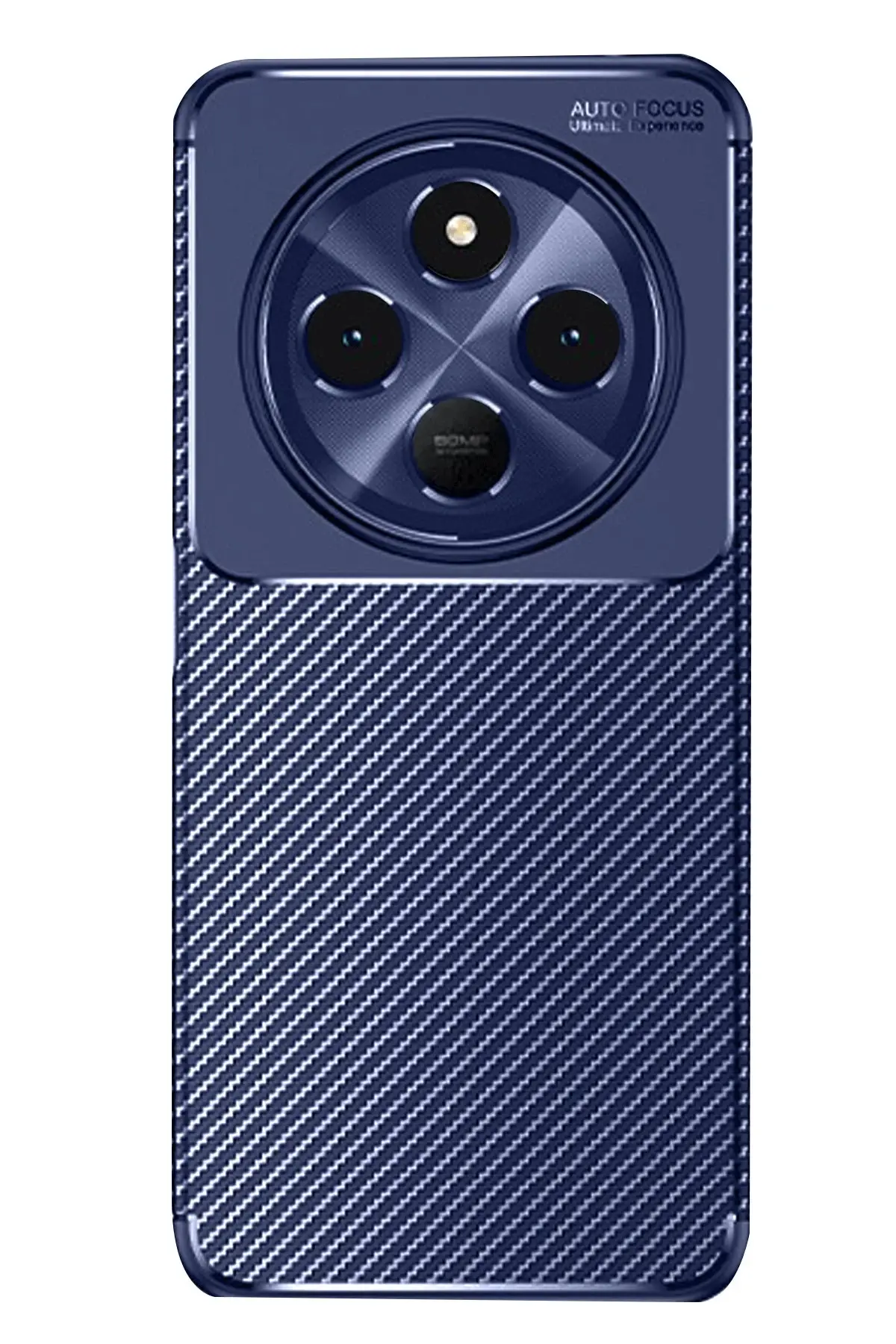 Newface Xiaomi Redmi 14C Kılıf Auto Focus Karbon Kapak - Lacivert
