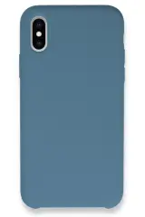 Newface iPhone X Kılıf Lansman Legant Silikon - Açık Mavi