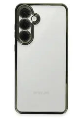 Newface Samsung Galaxy S24 FE Kılıf Razer Lensli Silikon - Yeşil