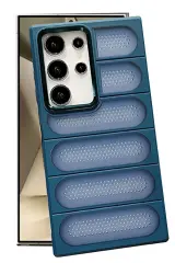 Newface Samsung Galaxy S24 Ultra Kılıf Airmax Silikon Kapak - Lacivert