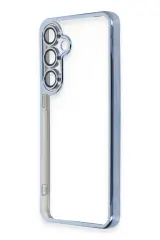 Newface Samsung Galaxy S24 FE Kılıf Razer Lensli Silikon - Lacivert