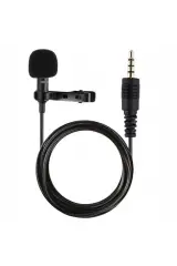 Newface 3.5mm Jak 1.5 Metre Double Mikrofon - Siyah