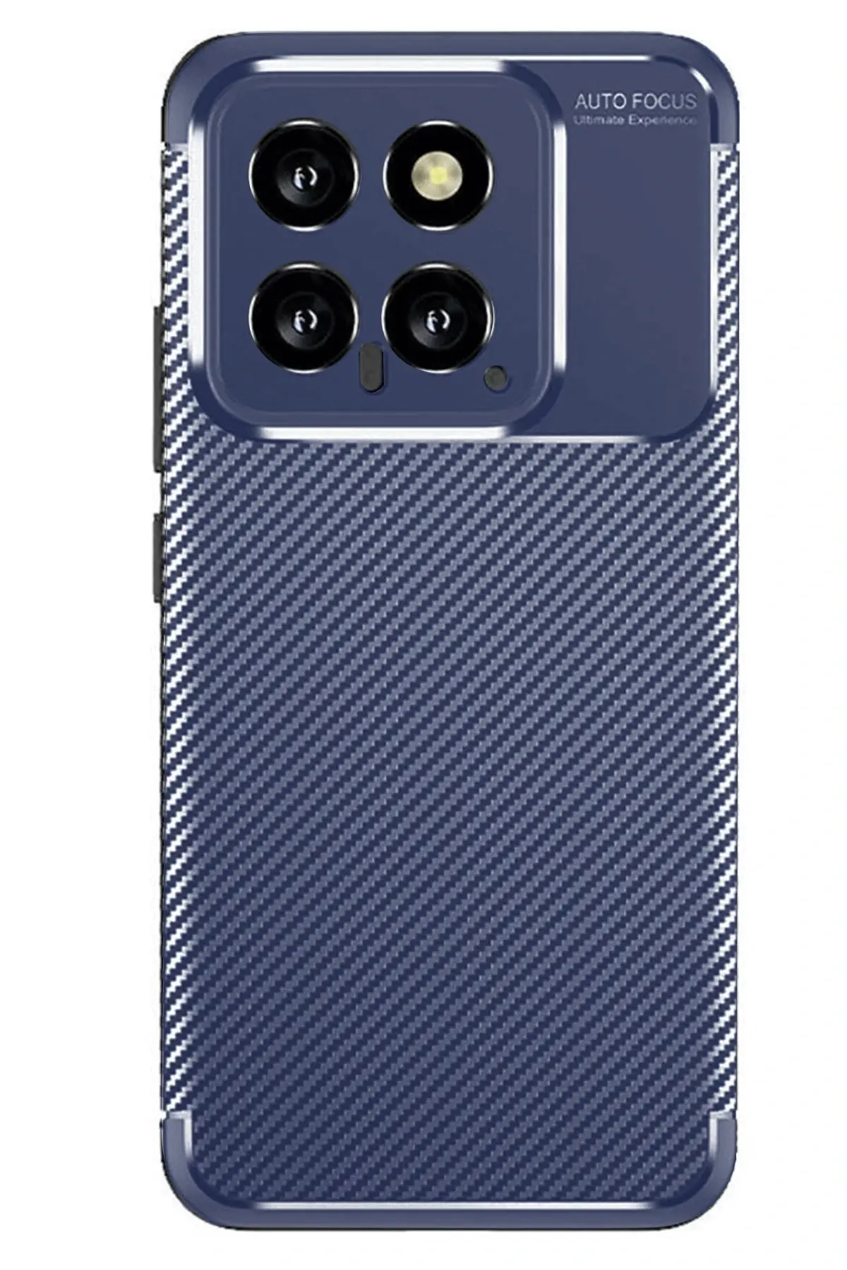 Newface Xiaomi Mi 14T Kılıf Auto Focus Karbon Kapak - Lacivert