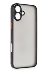 Newface iPhone 16 Plus Kılıf Montreal Silikon Kapak - Siyah