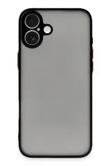 Newface iPhone 16 Plus Kılıf Montreal Silikon Kapak - Siyah