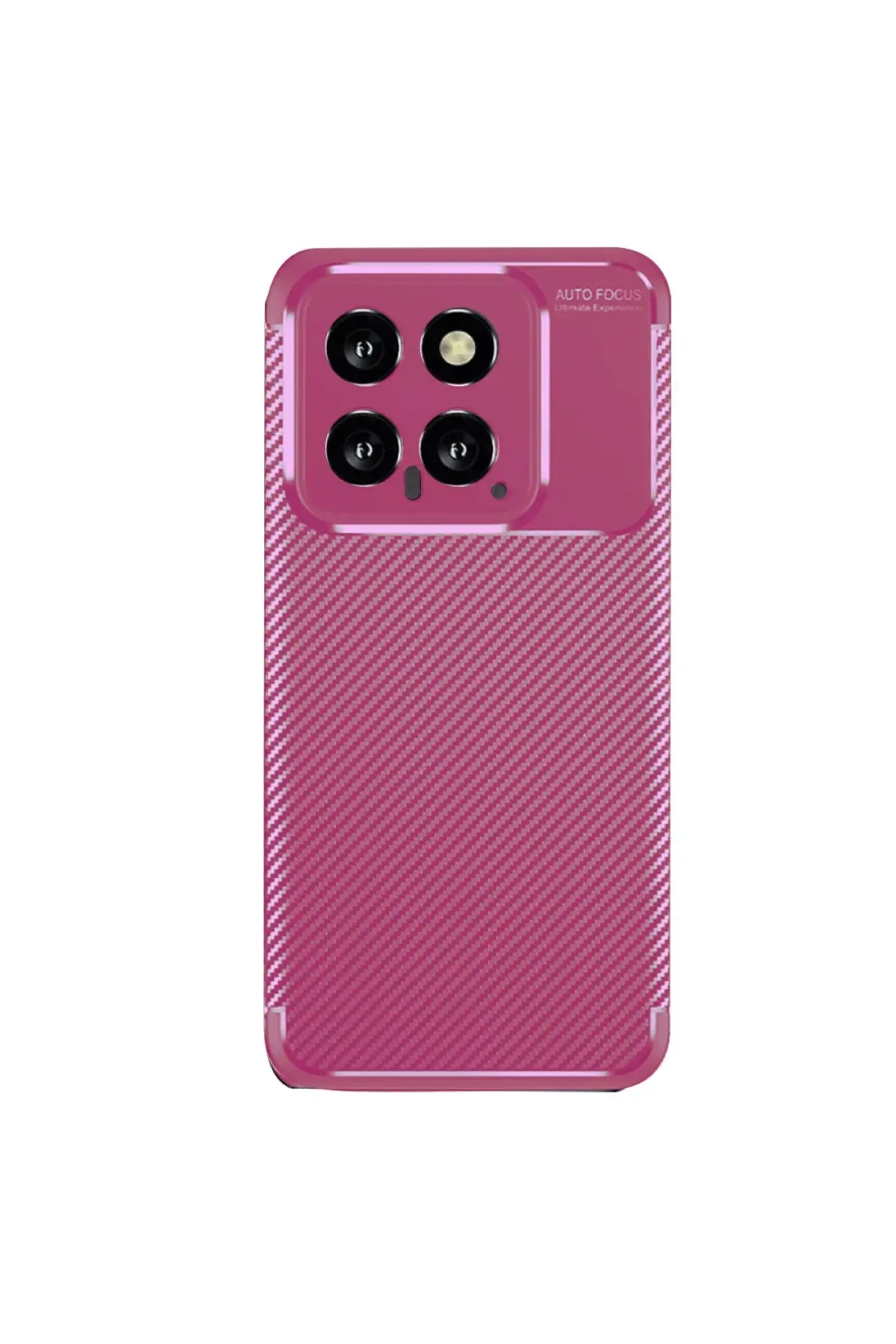 Newface Xiaomi Mi 14T Kılıf Auto Focus Karbon Kapak - Pembe