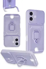 Newface Xiaomi Redmi 13 4G Kılıf Zuma Kartvizitli Yüzüklü Silikon - Siyah