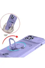 Newface Xiaomi Redmi 13 4G Kılıf Zuma Kartvizitli Yüzüklü Silikon - Kırmızı