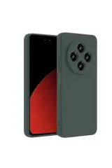 Newface Xiaomi Redmi 14C Kılıf First Silikon - Koyu Yeşil