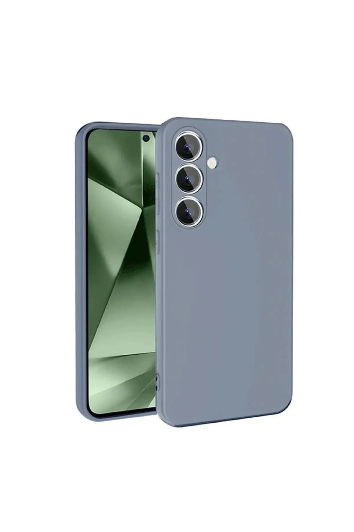 Newface Samsung Galaxy S24 FE Kılıf Nano içi Kadife Silikon - Gri