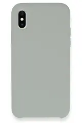 Newface iPhone XS Kılıf Lansman Legant Silikon - Açık Gri