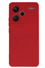 Newface Xiaomi Redmi Note 13 Pro Plus Kılıf Nano içi Kadife Silikon - Kırmızı