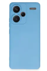 Newface Xiaomi Redmi Note 13 Pro Plus Kılıf Nano içi Kadife Silikon - Mavi