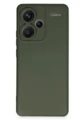 Newface Xiaomi Redmi Note 13 Pro Plus Kılıf Nano içi Kadife Silikon - Koyu Yeşil